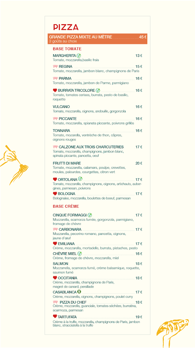 Menu Bar Pizzeria Restaurant Brasserie Le Bellini-2