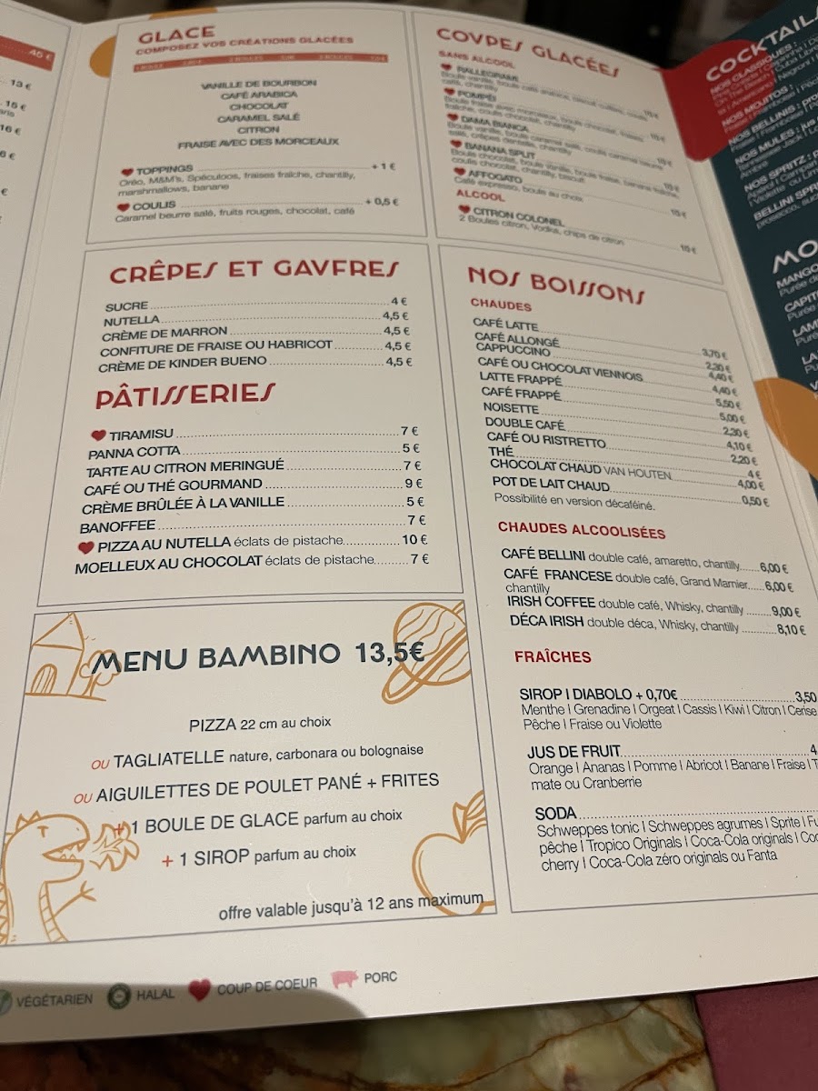 Menu Bar Pizzeria Restaurant Brasserie Le Bellini-6