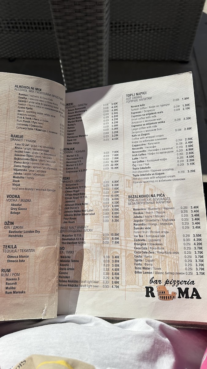 Menu Bar Pizzeria Roma-10