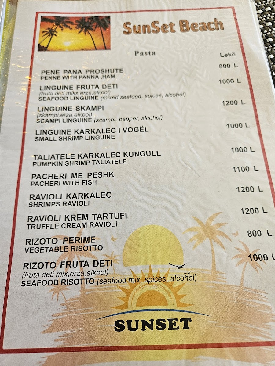 Menu Bar Pizzeria Sunset-9