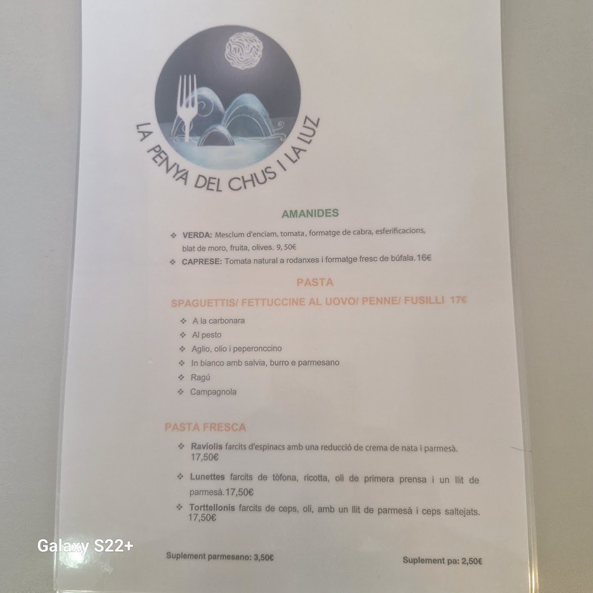 Menu Bar Restaurant La Penya-4