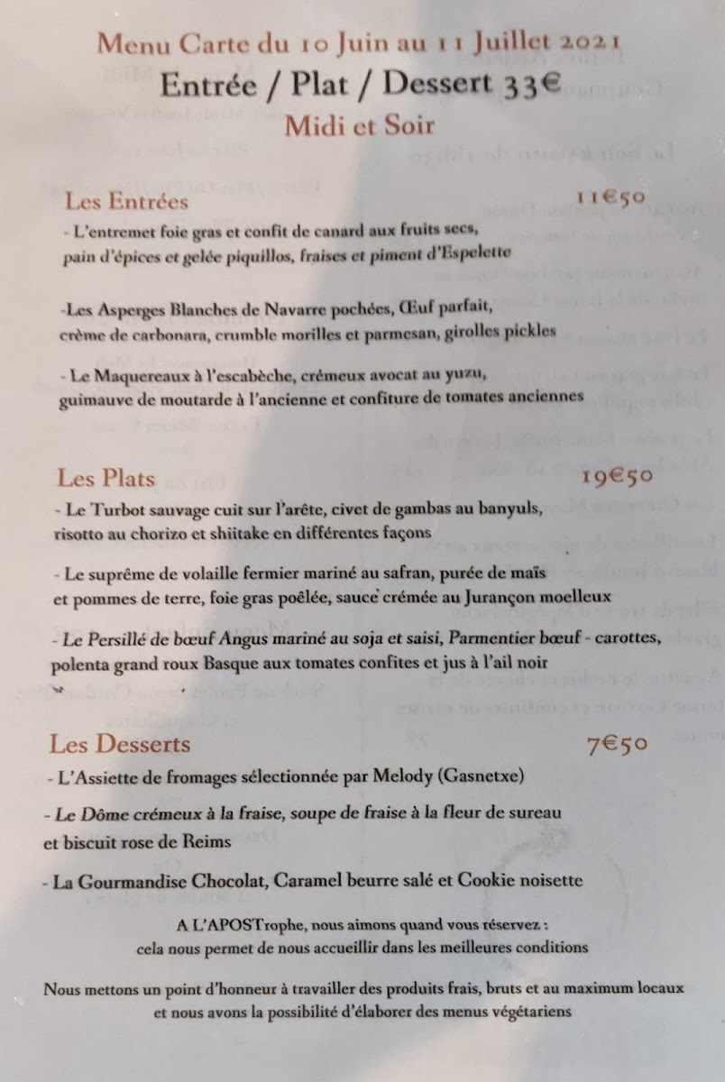 Menu Bar Restaurant L'apostrophe-2