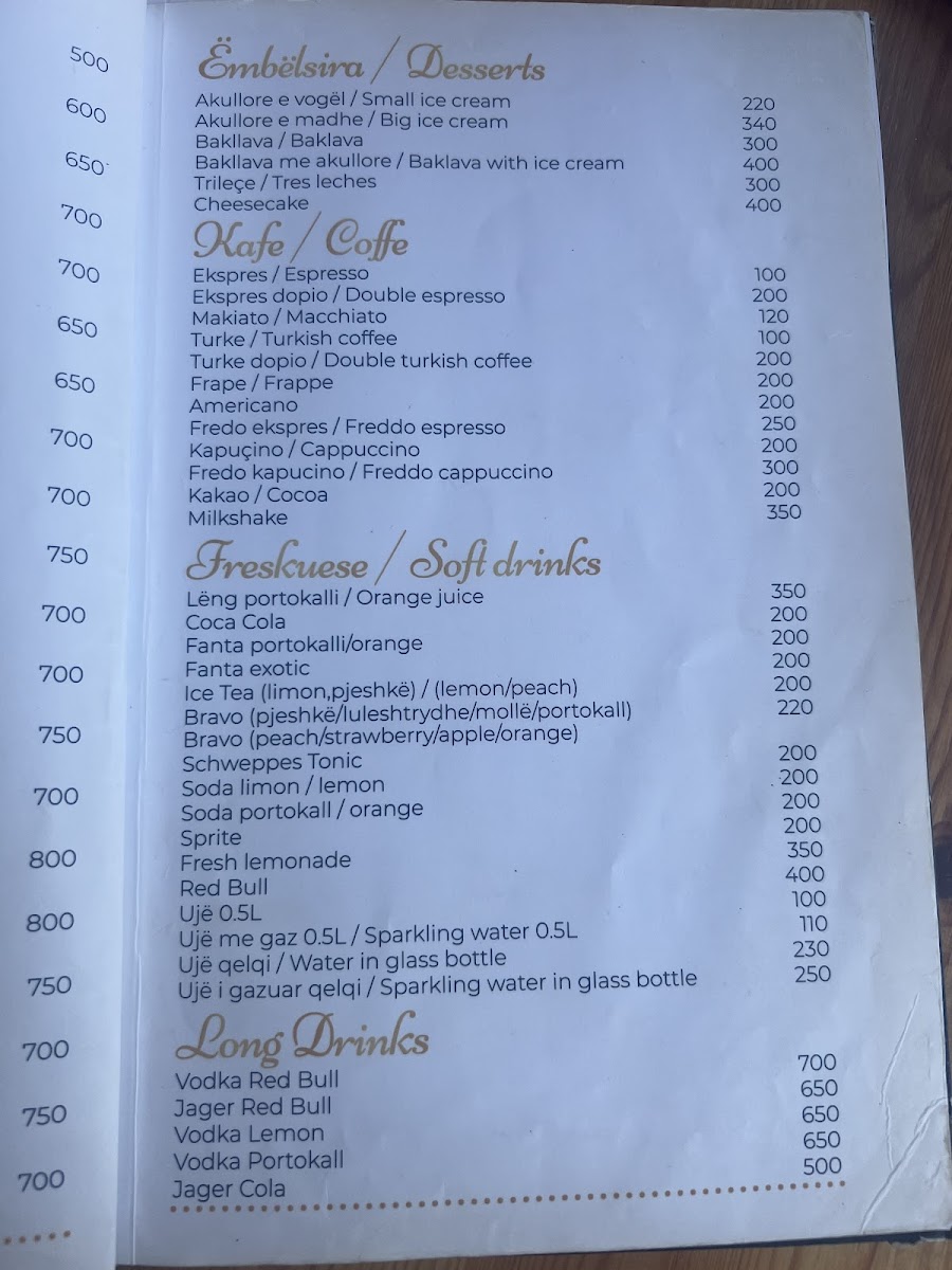 Menu Bar Restaurant Pizzeria Afrimi-1