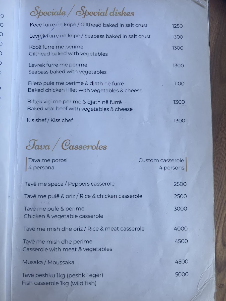 Menu Bar Restaurant Pizzeria Afrimi-2