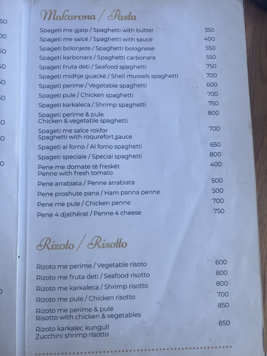 Menu Bar Restaurant Pizzeria Afrimi-6