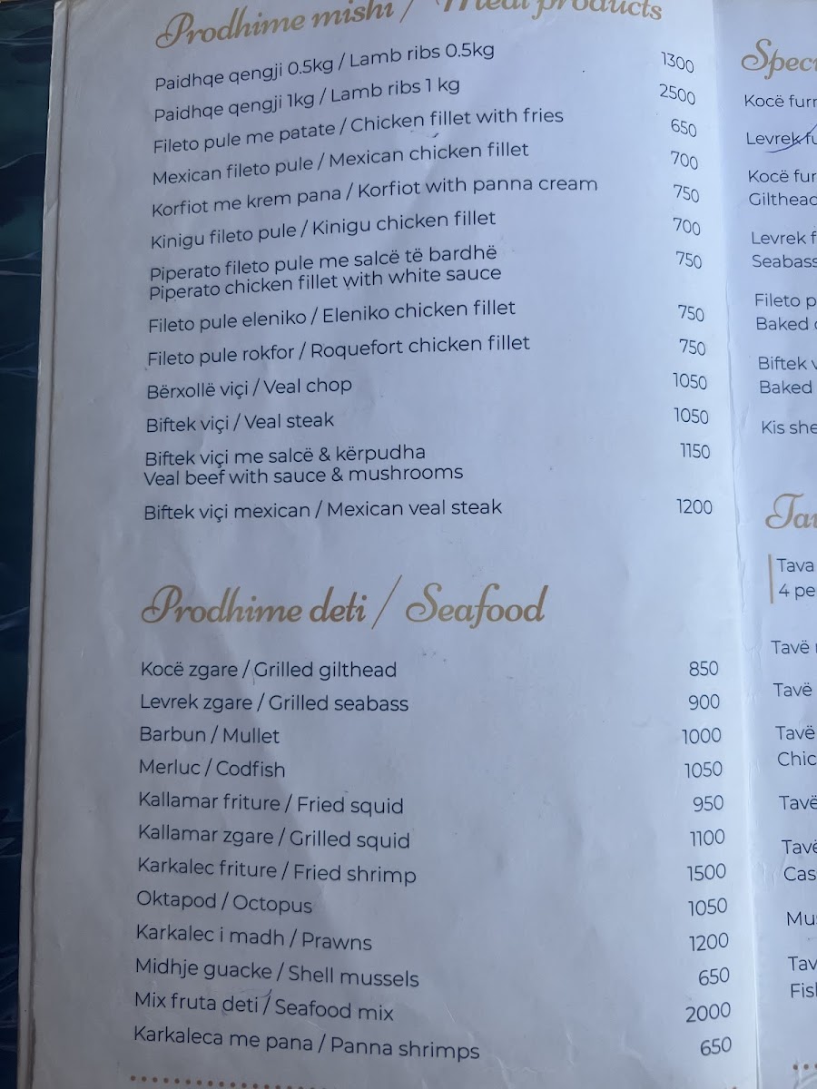 Menu Bar Restaurant Pizzeria Afrimi-7