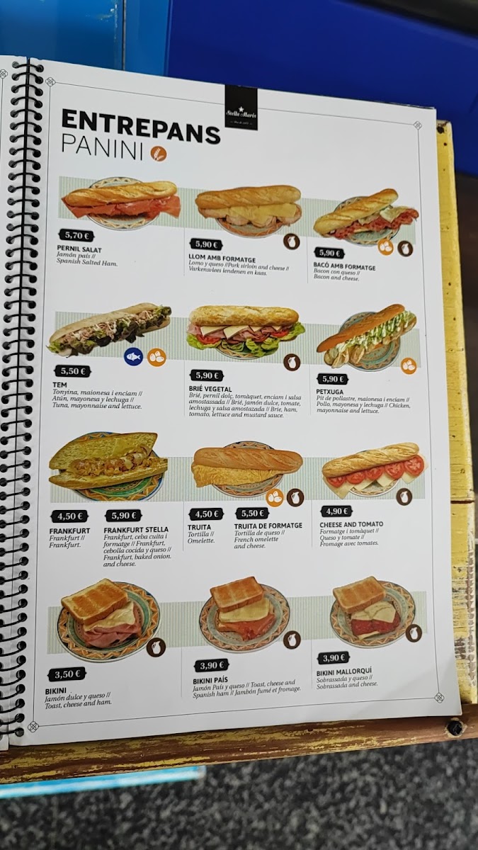 Menu Bar Restaurant Stella Maris-2