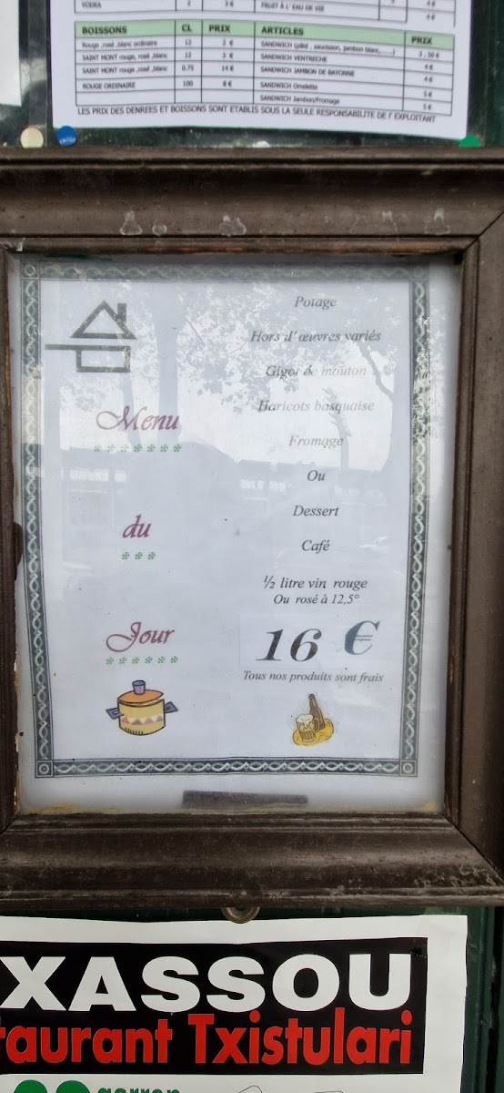 Menu Bar Restaurant Tranquille-2