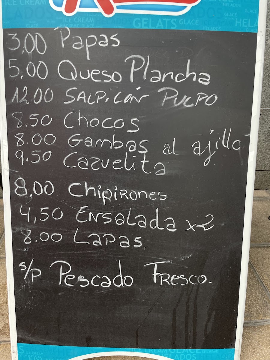 Menu Bar Restaurante 'cofradía El Mirador'-3