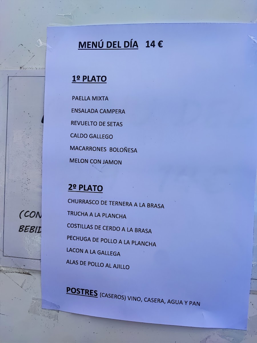 Menu Bar Restaurante El Majo-3