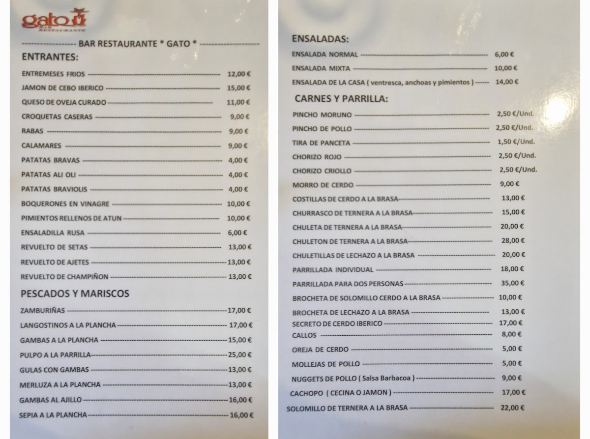 Menu Bar Restaurante Gato-1