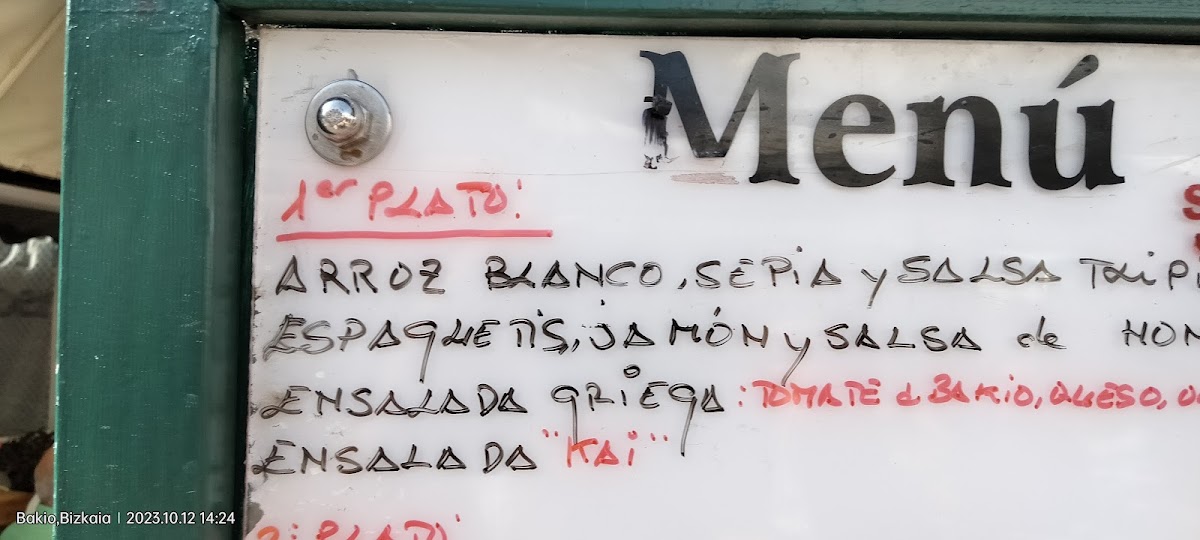 Menu Bar Restaurante Kai-7