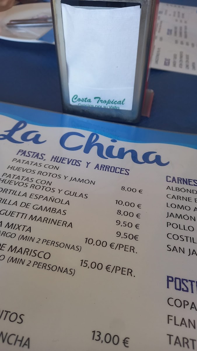 Menu Bar Restaurante La China-8