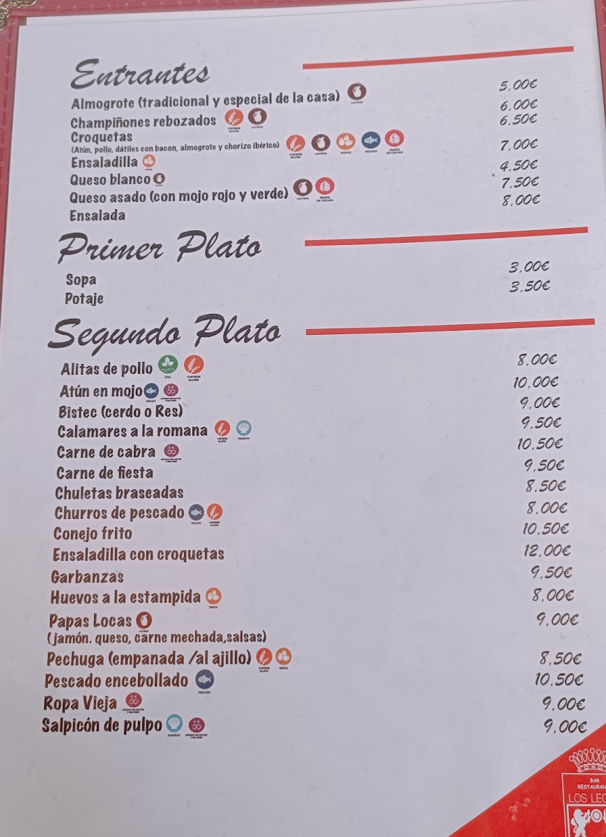 Menu Bar Restaurante Los Leones-8