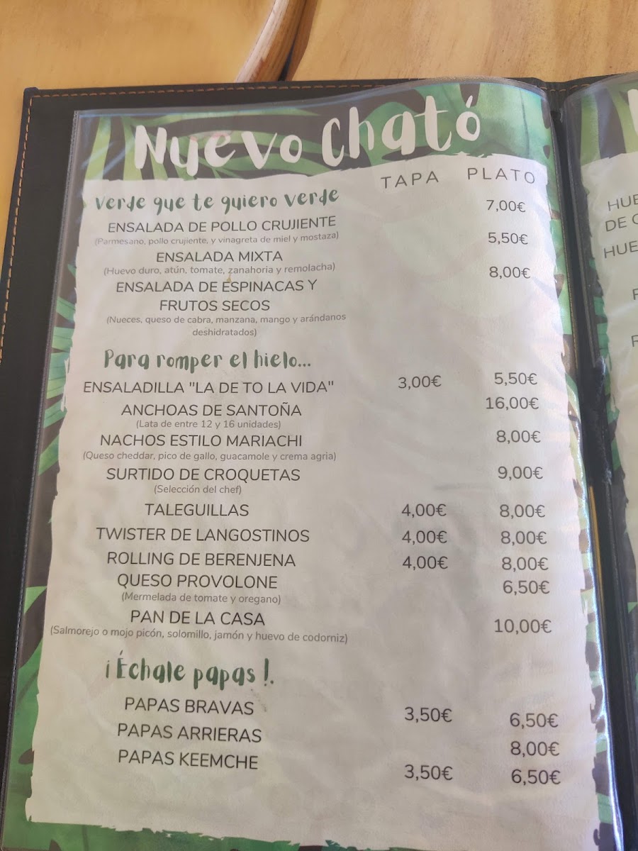 Menu Bar Restaurante Nuevo Chato-4