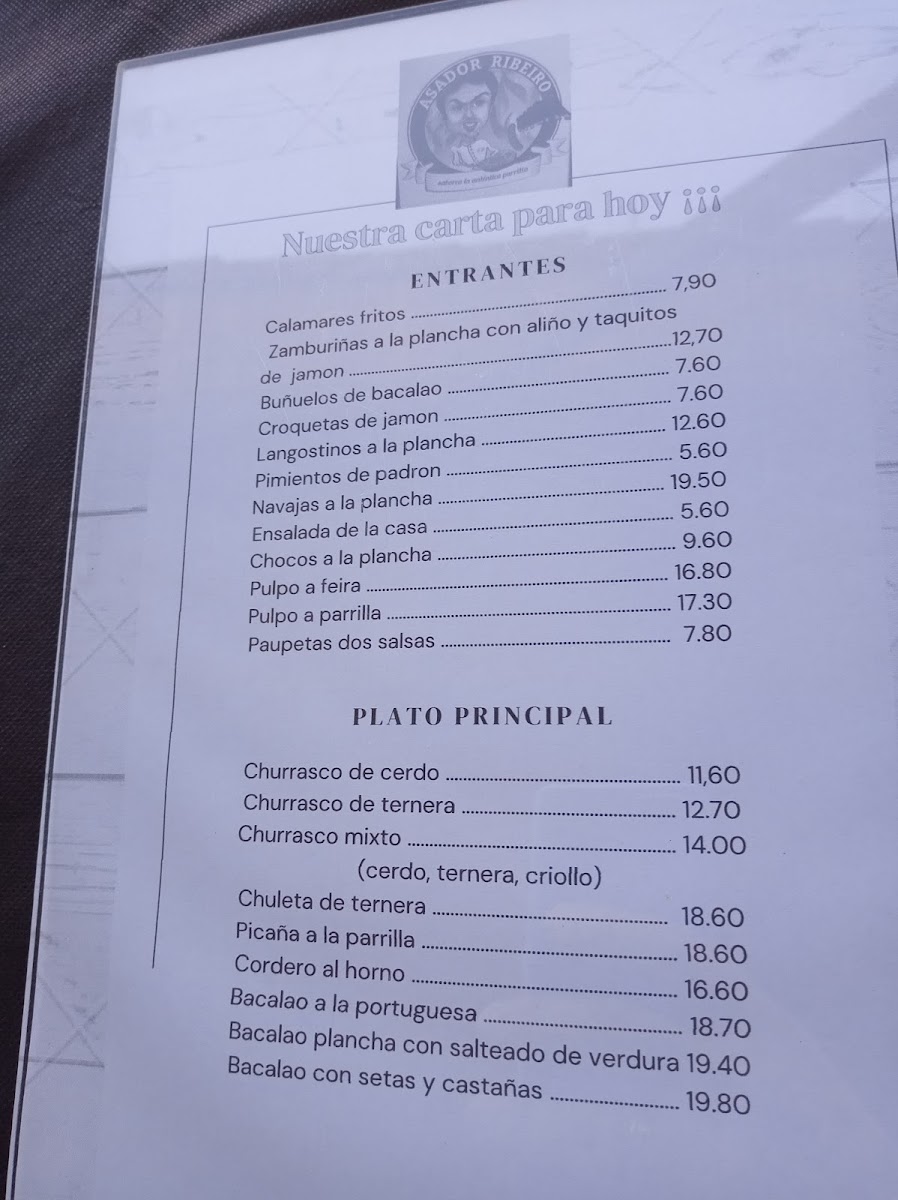Menu Bar-Restaurante Ribeiro-2