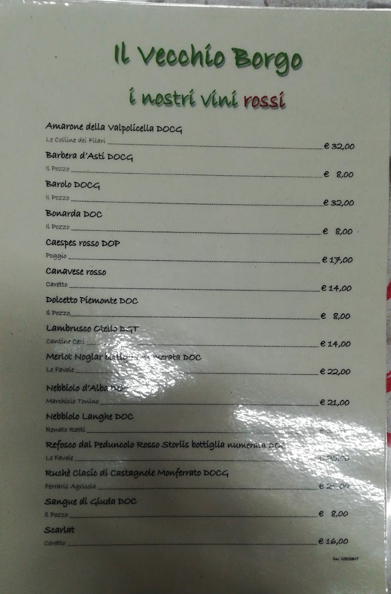 Menu Bar Ristorante Il Vecchio Borgo-3