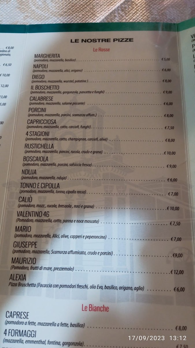 Menu Bar Ristorante Pizzeria 'il Boschetto Del Santuario'-5