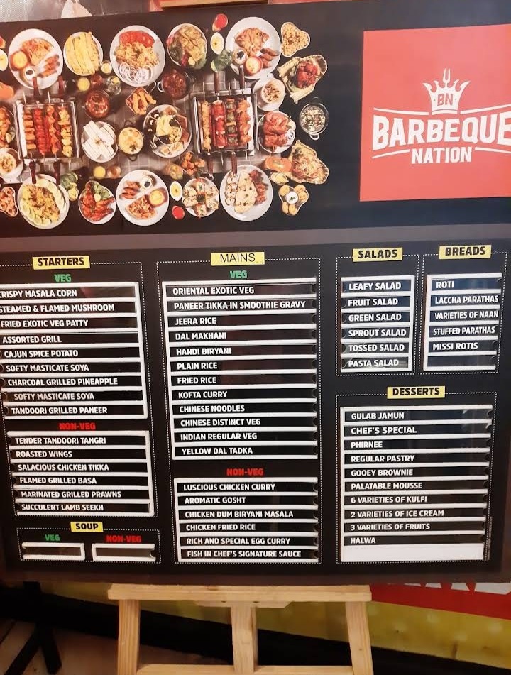 Menu Barbeque Nation - Rajkot - Crystal Mall-8