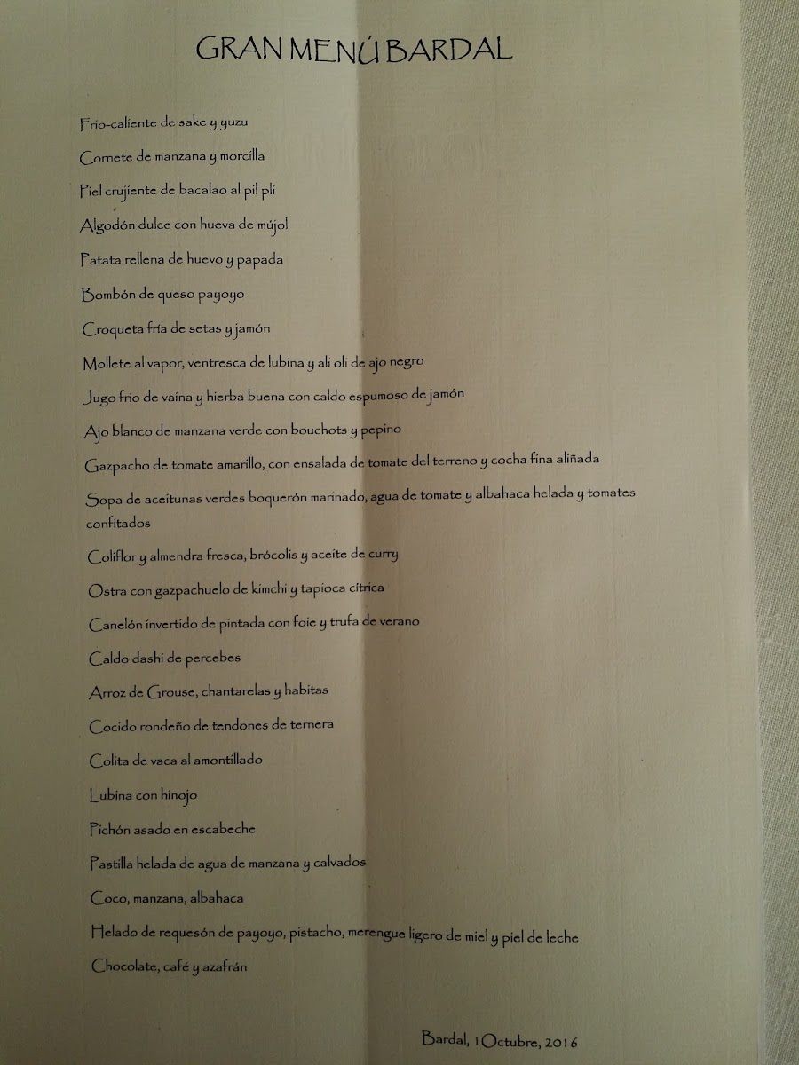 Menu Bardal | Benito Gómez | Restaurante En Ronda-8