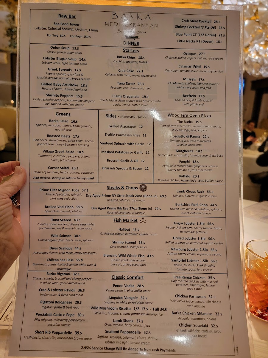 Menu Barka Mediterranean Seafood & Steak-1