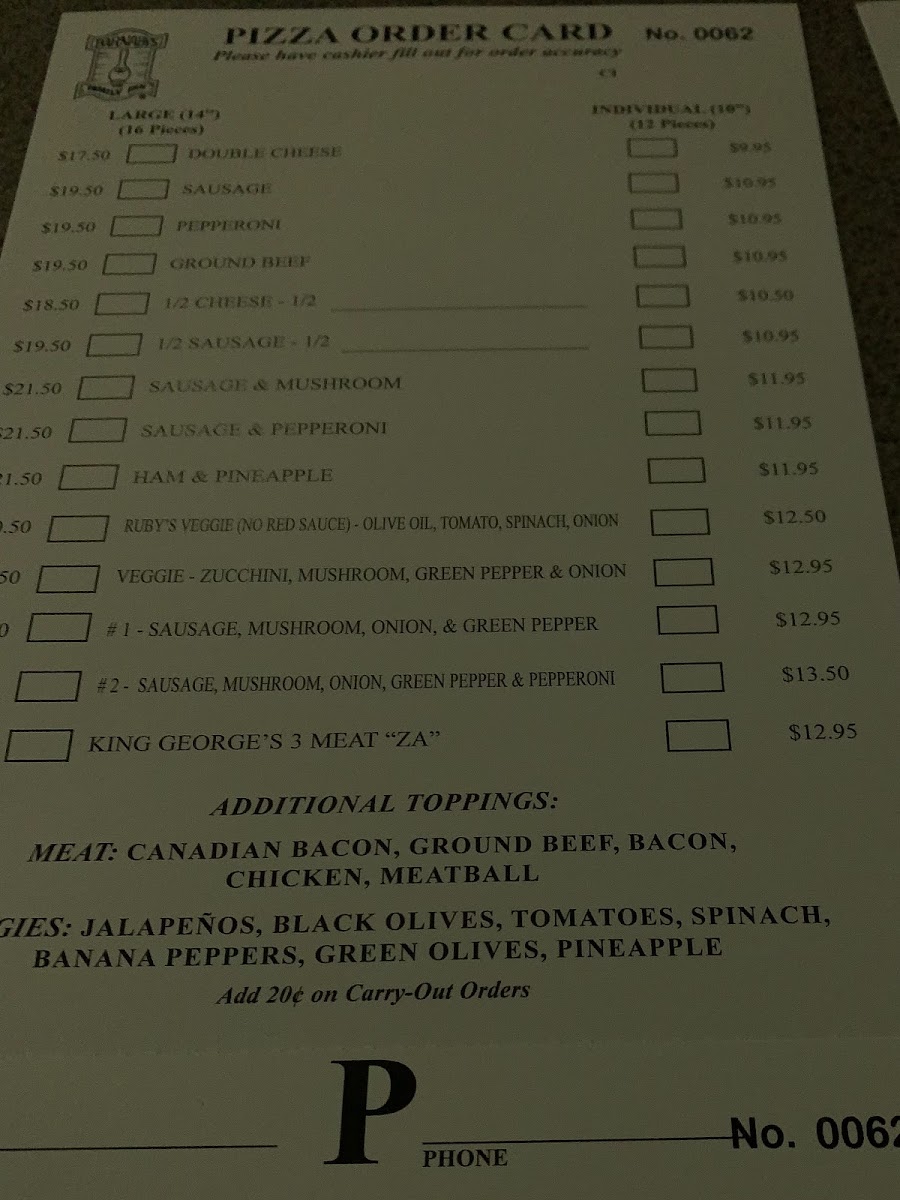 Menu Barnaby's South Bend-6