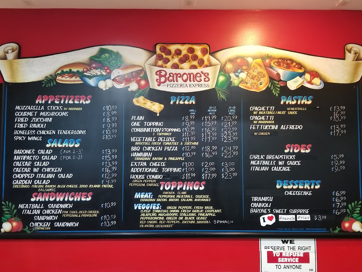 Menu Barone's Pizzeria-2