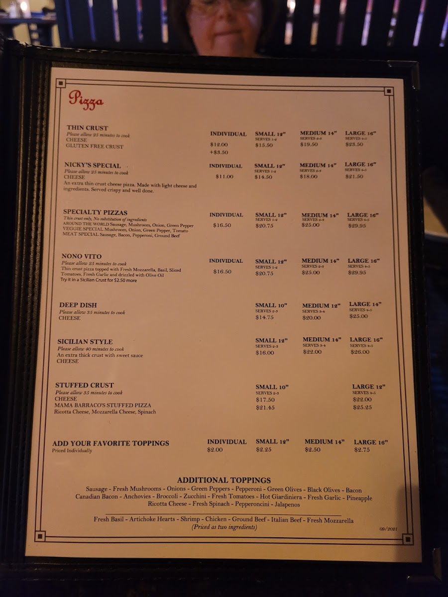 Menu Barraco's Pizza-2
