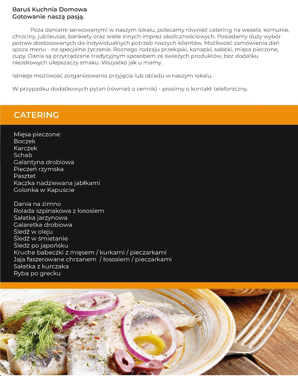 Menu Baruś - Obiady Domowe, Restauracja, Bar, Catering - Pyszne Jedzenie-10