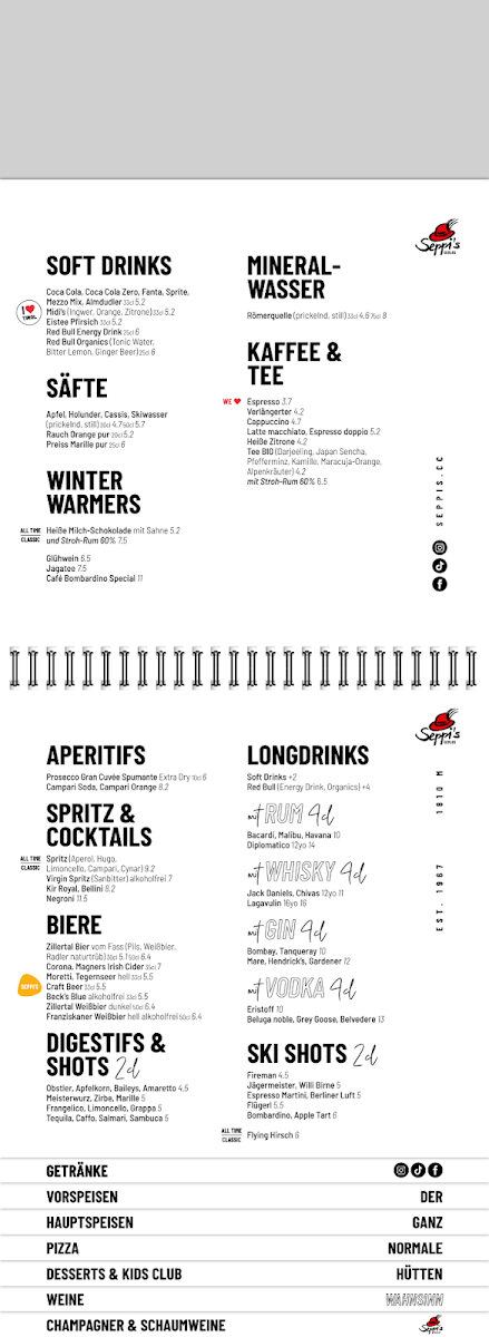 Menu Basecamp Gerlos · Restaurant · Pizzeria · Bar-10