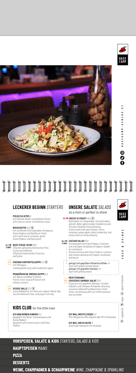 Menu Basecamp Gerlos · Restaurant · Pizzeria · Bar-3