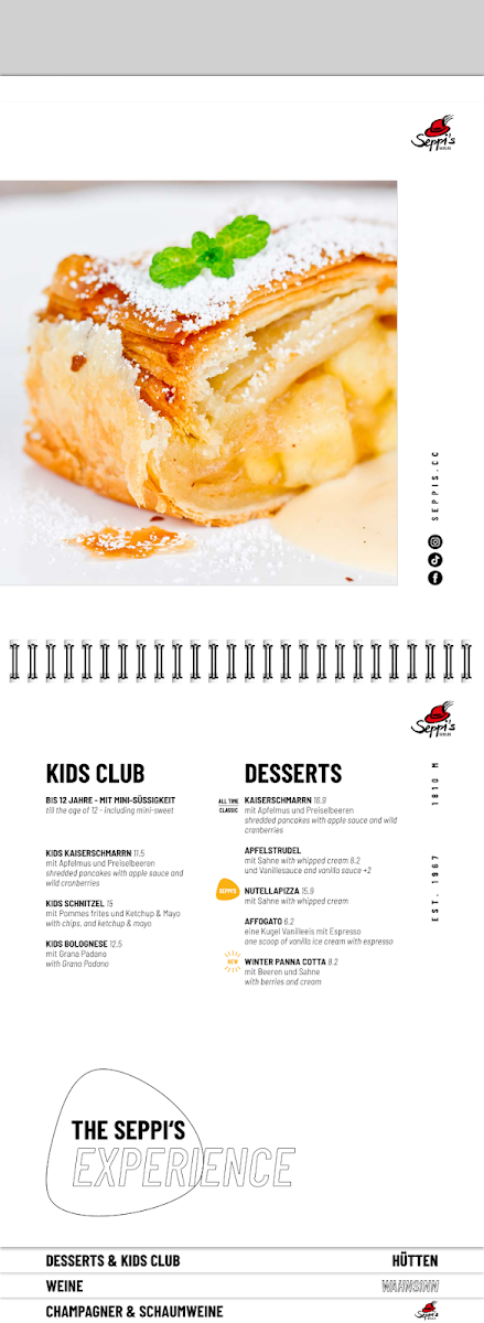Menu Basecamp Gerlos · Restaurant · Pizzeria · Bar-8
