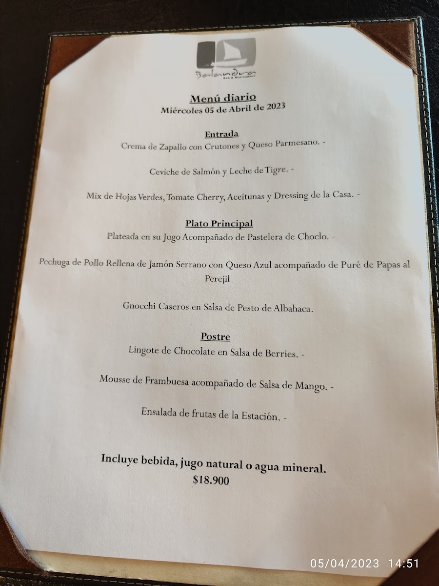 Menu Basement 415-1