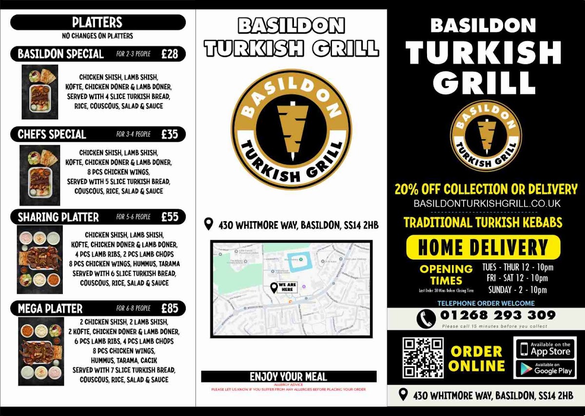 Menu Basildon Turkish Grill-2