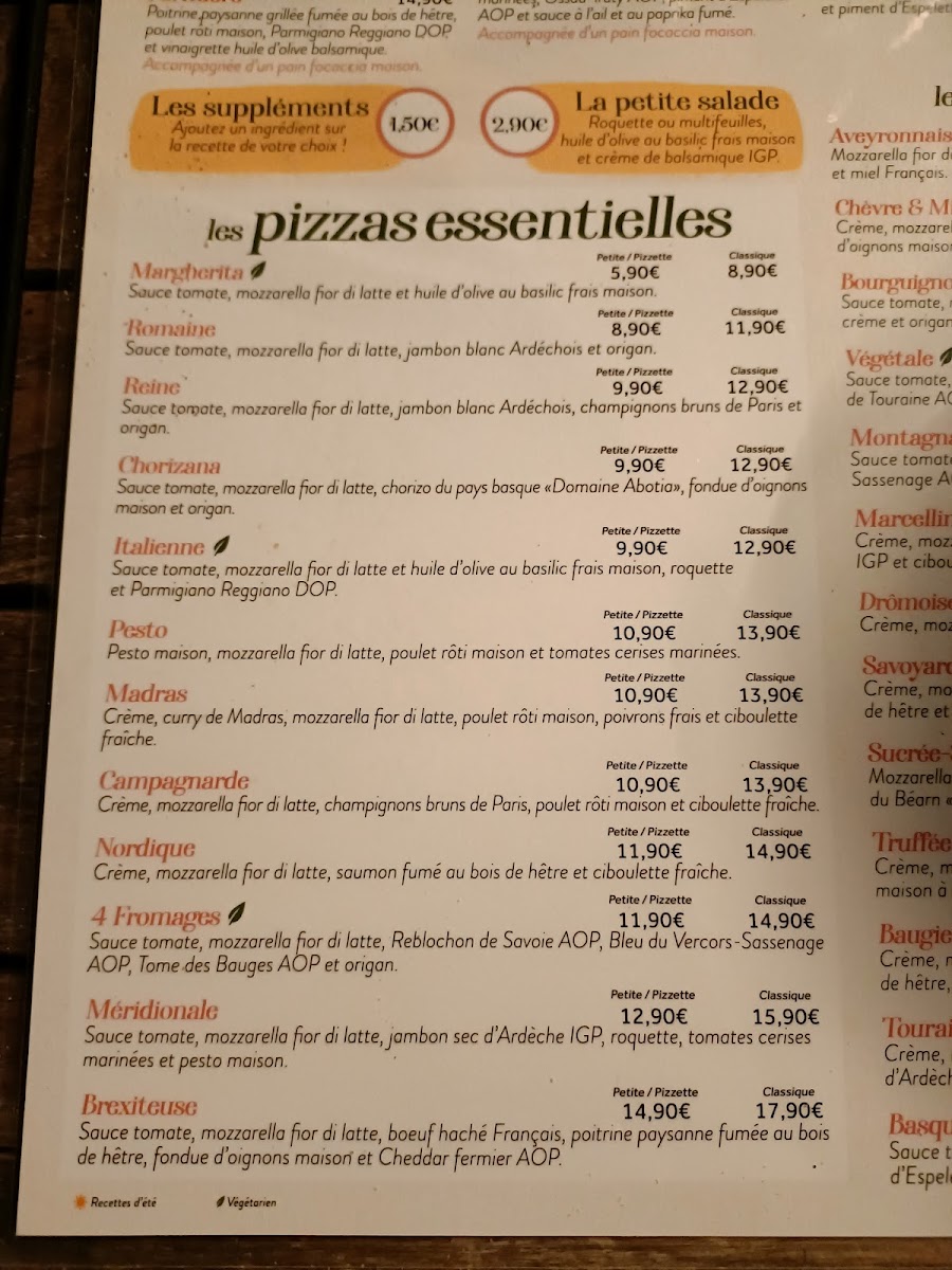 Menu Basilic & Co - Pizzas De Terroirs - Béziers-7