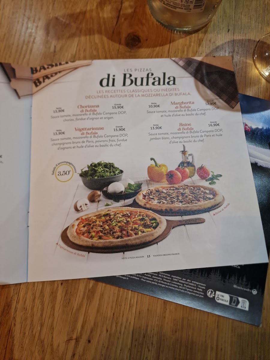 Menu Basilic & Co - Pizzas De Terroirs - Massy-5