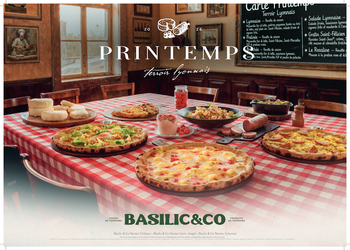 Menu Basilic & Co - Pizzas De Terroirs - Nantes Château-9