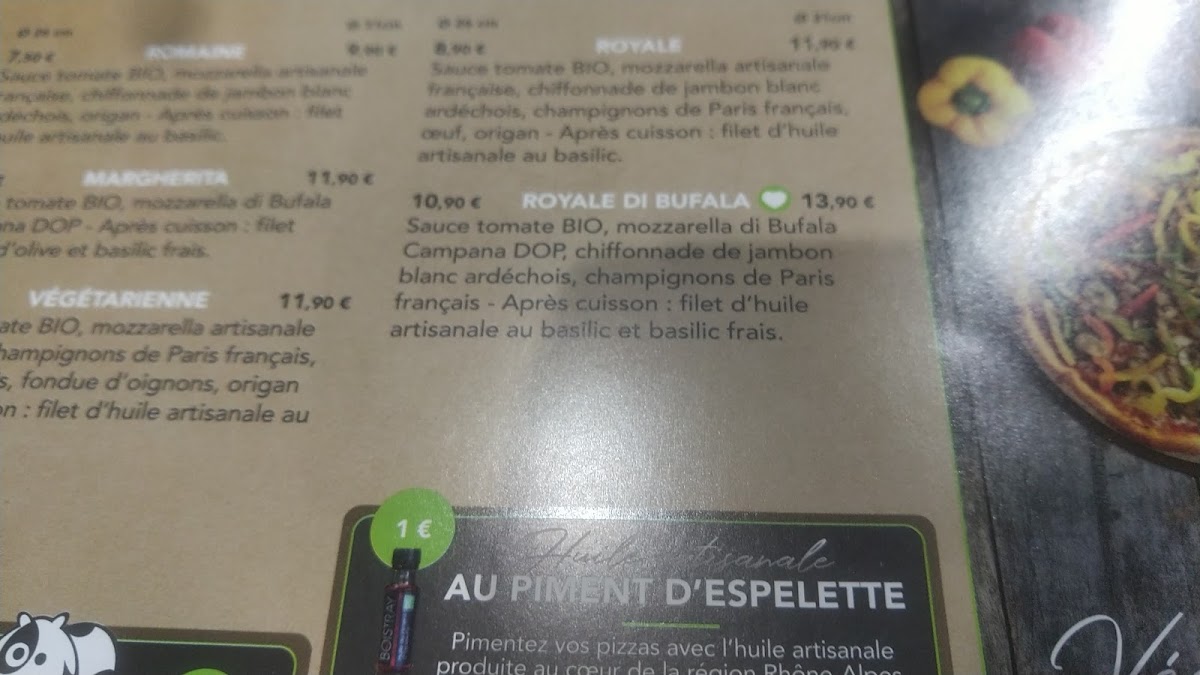 Menu Basilic & Co - Pizzas De Terroirs - Romans-Sur-Isère-2