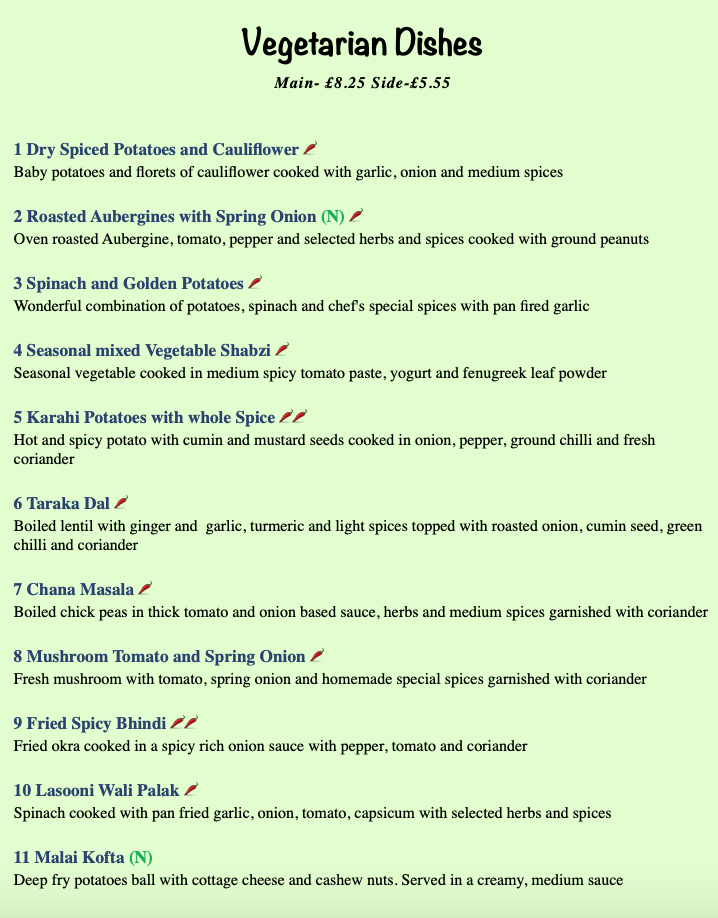 Menu Basmati Nepalese And Indian Cuisine-3