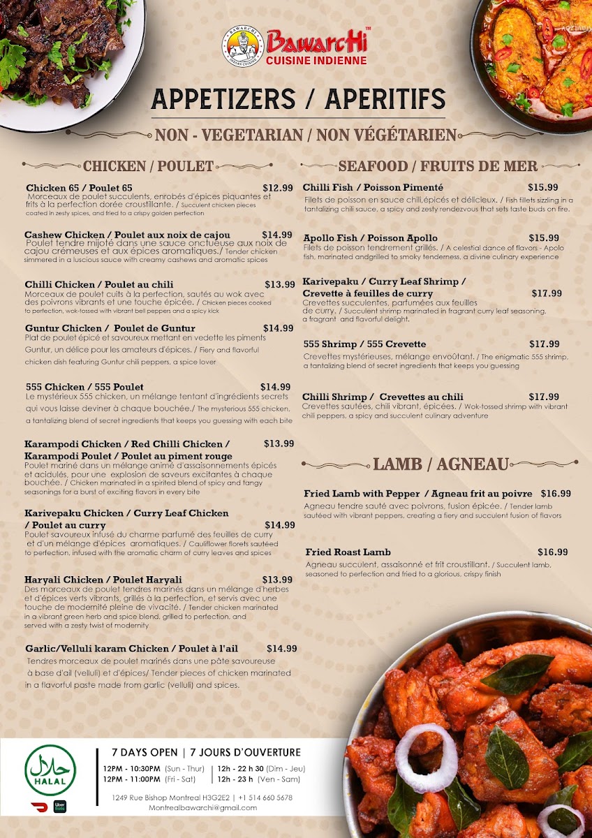 Menu Bawarchi Indian Cuisine-1