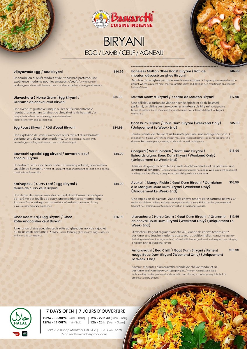 Menu Bawarchi Indian Cuisine-5
