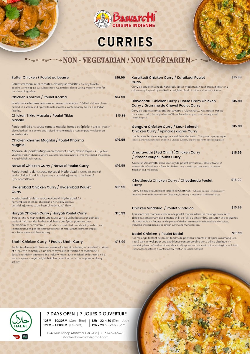 Menu Bawarchi Indian Cuisine-7