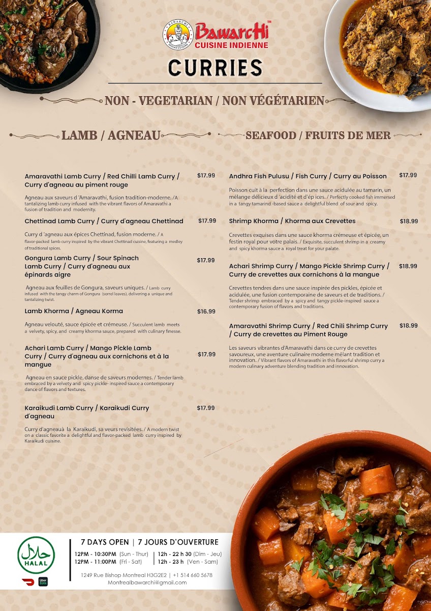 Menu Bawarchi Indian Cuisine-8