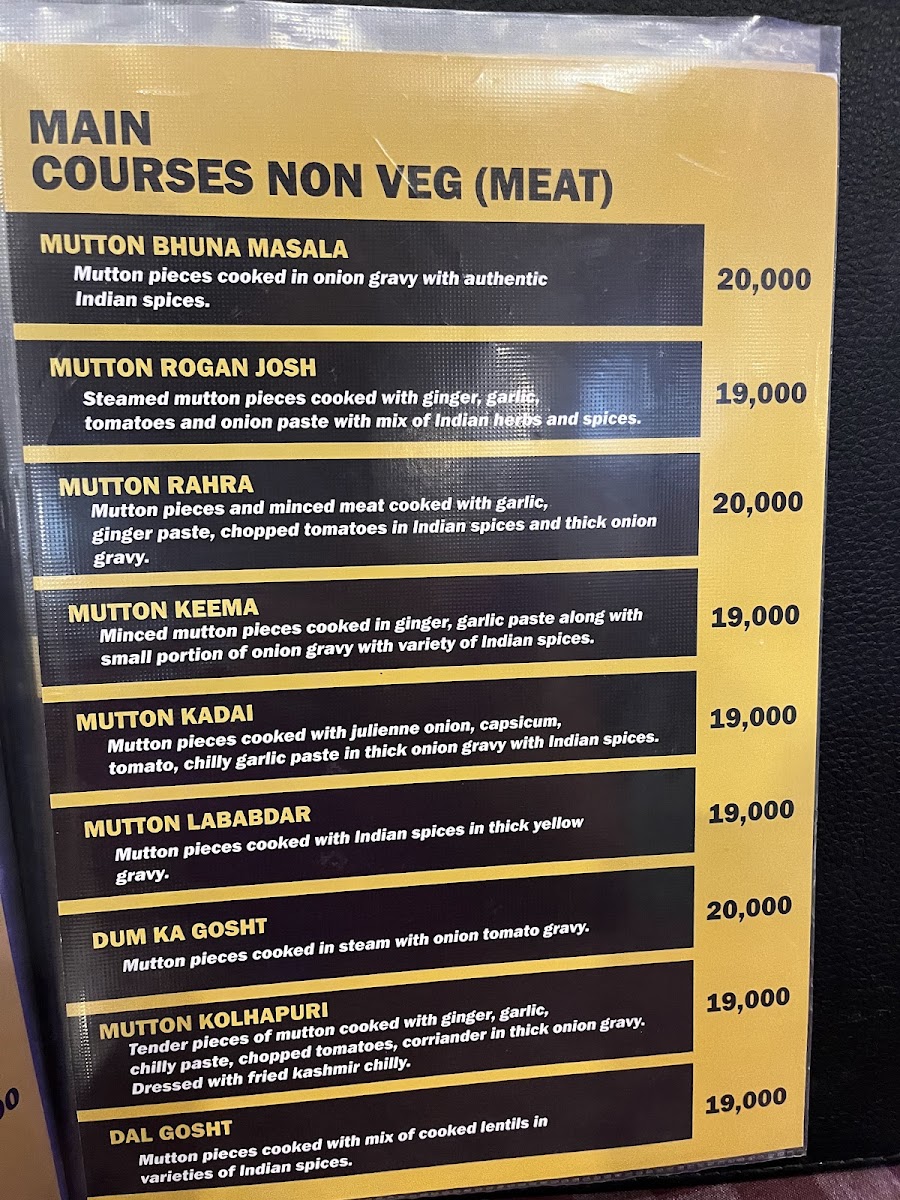 Menu Bawarchi Restaurant - Best Barbeque Restaurant In Dar Es Salaam-1