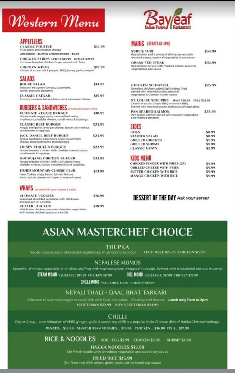 Menu Bay Leaf Indian Fusion-Cranbrook-2