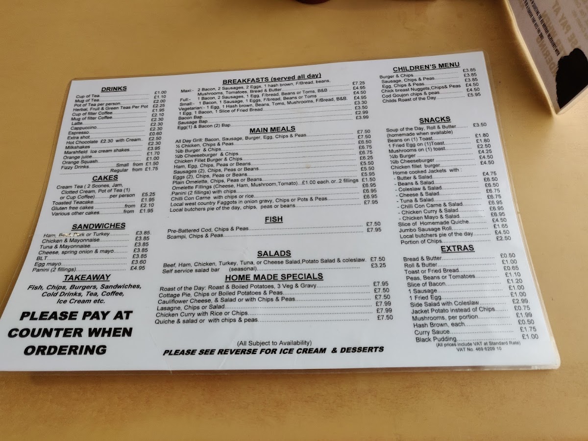 Menu Bay View Cafe-10