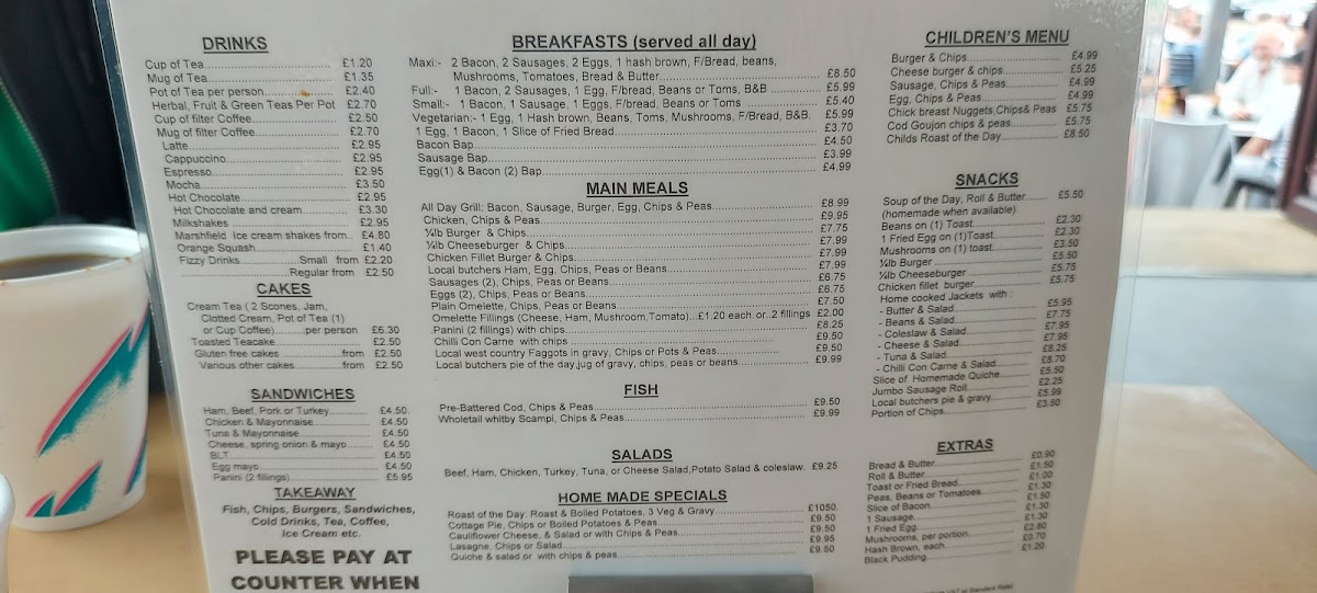 Menu Bay View Cafe-3
