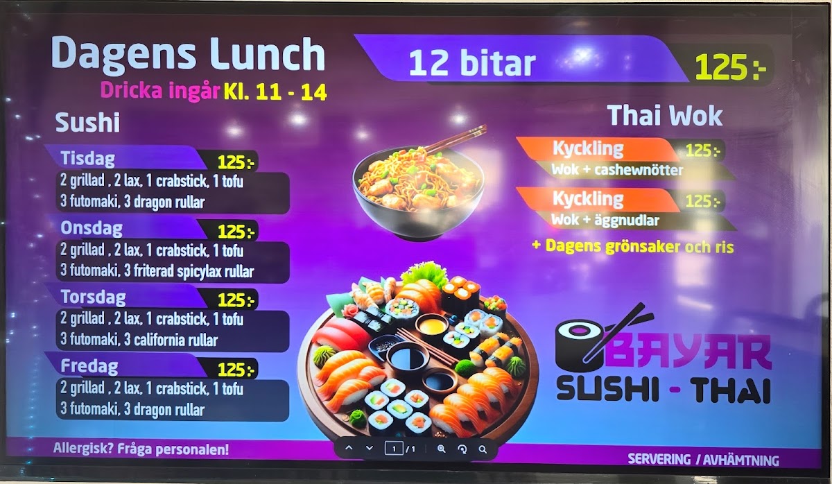 Menu Bayar Sushi & Thai-3