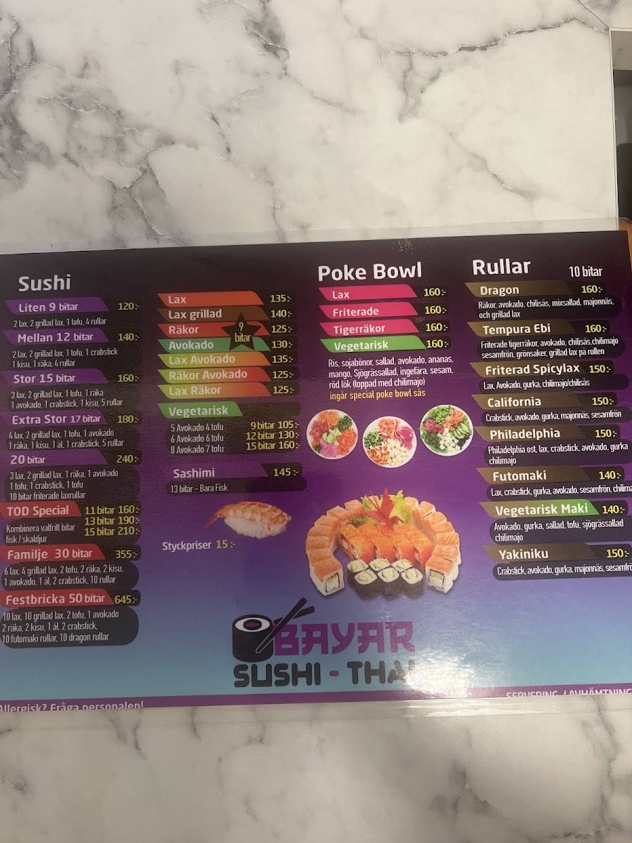 Menu Bayar Sushi & Thai-5