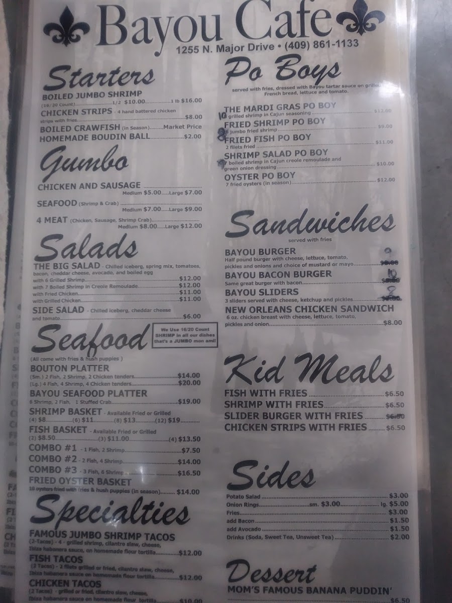 Menu Bayou Cafe-3